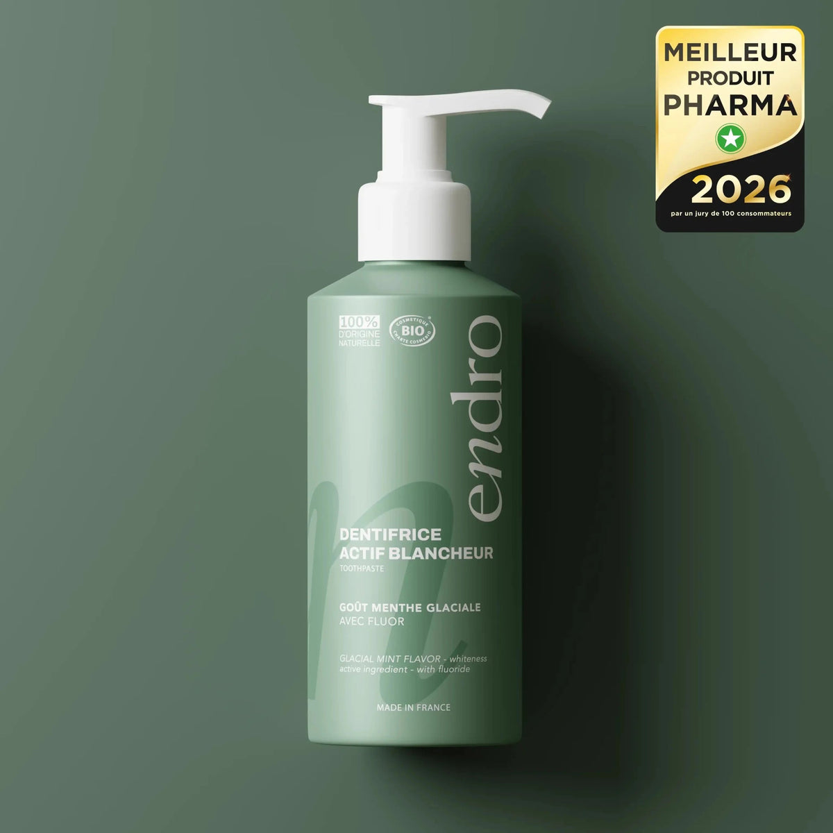 Active Whitening Fluoride Toothpaste Gel 1450ppm - Glacial Mint