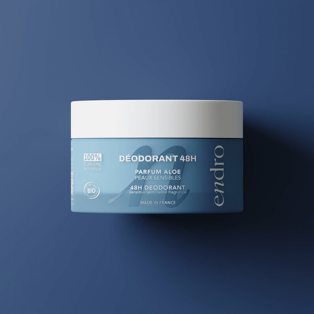 48H Sensitive Skin Natural Deodorant Balm - Fresh Aloe Vera (Glass Jar)