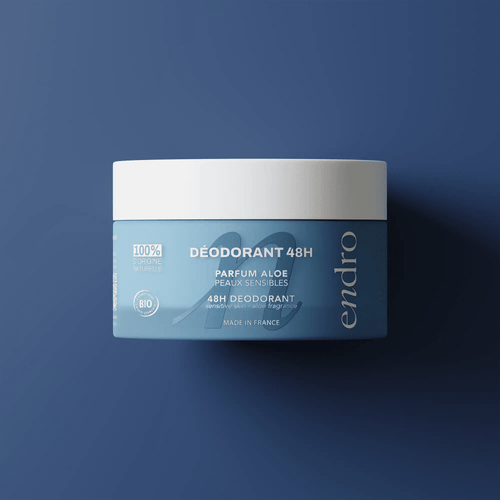 48H Sensitive Skin Natural Deodorant Balm - Fresh Aloe Vera (Glass Jar)