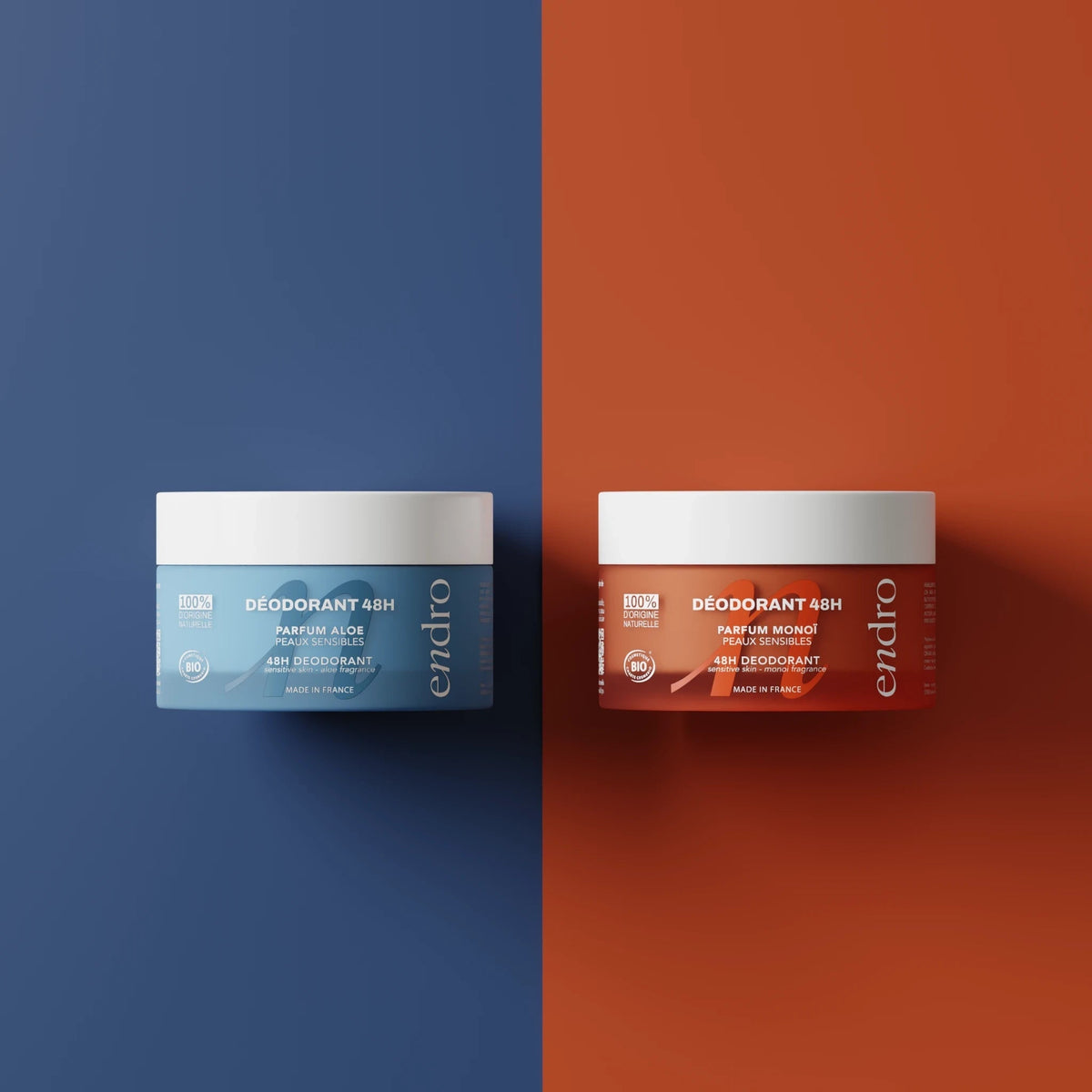 Sensitive Skin Bicarbonate-Free 48H Deodorant Balm Duo Pack