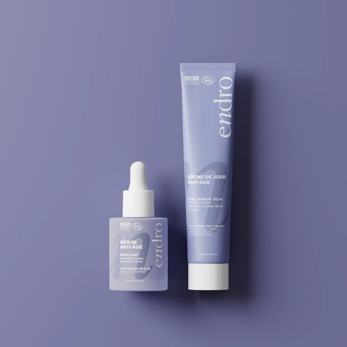 Plumping Anti-Aging Facial Duo (Hyaluronic Serum + Day Cream)