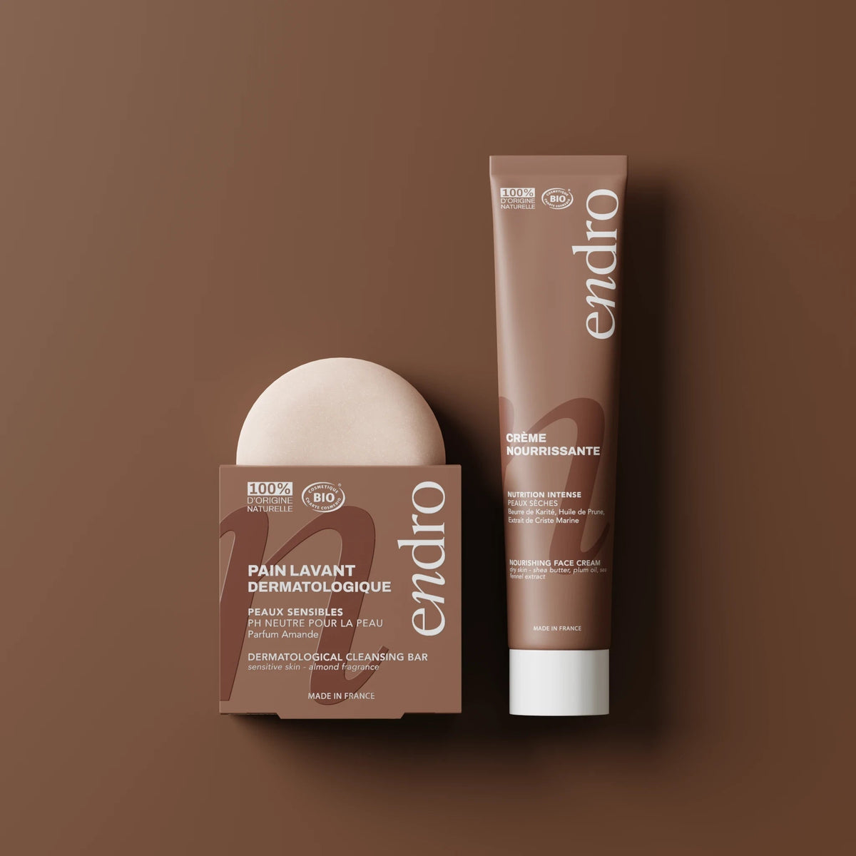 Nourishing Dry Skin Facial Routine Duo (Cleansing Bar + Rich Cream)