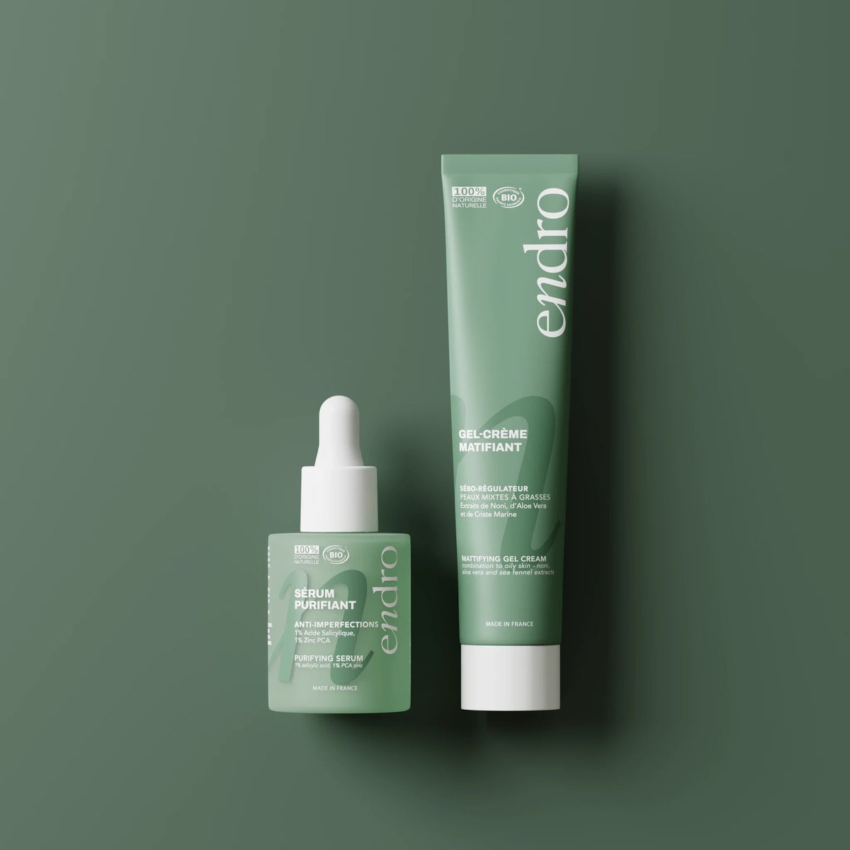 Purifying Blemish-Control Facial Routine Duo (Serum + Matifying Gel)
