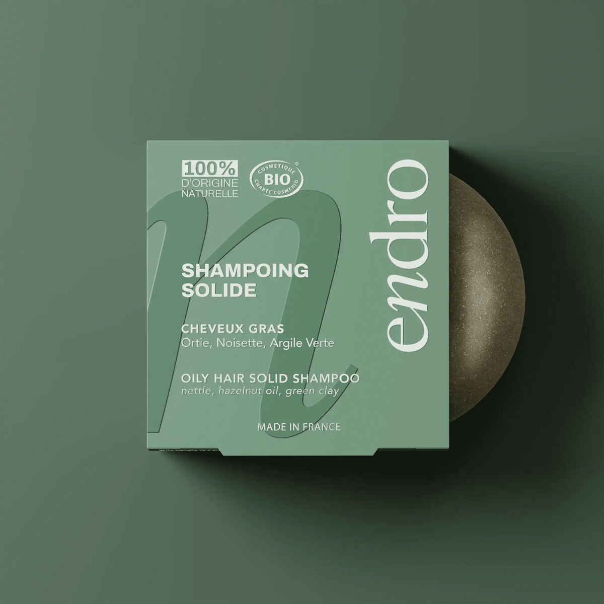 SCI-Free Purifying Solid Shampoo Bar - Oily Hair (Green Clay)